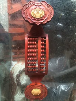 TNUKK Dovanos, namų dekoro biuro apdailos Laimingas abacus medienos statula