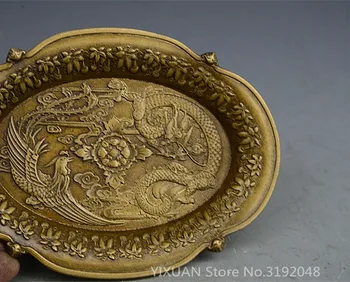 TNUKK Kinijos senovės namų puošybai žalvario, bronzos amatų kolekcija metalo rankdarbių dargon ir 