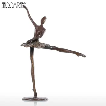 Tooarts Mini Figūrėlės Baleto Bronzinė Statula Dirbtinis Namų Dekoro Metalo Skulptūros, Šiuolaikinio Šokio Dovana, Namų Dekoro Priedai