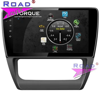 TOPNAVI Android 6.0 10Inch Quad Core Automobilį Galvos Vienetas Žaidėjas VW Jetta/Sagitar 2012 2013 Stereo GPS Navi 