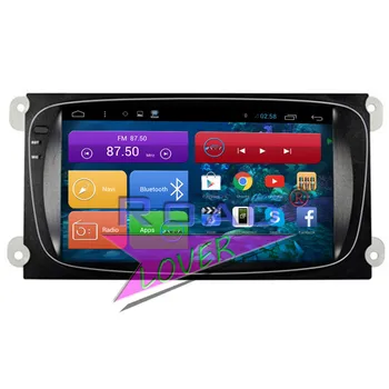 TOPNAVI Android 6.0 1G+16GB Automobilių PC Jungtinės Galvos Ford Focus, Mondeo Stereo Dvigubo Din GPS Navigacija, Vaizdo Grotuvas, Multimedia