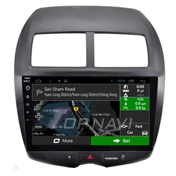 TOPNAVI Quad Core Android 4.4 Automobilių GPS Navigacija 