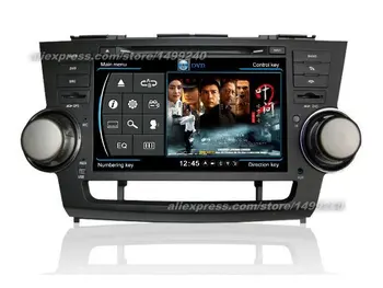 Toyota Highlander 2007~2013 - Automobilių GPS Navigacijos Sistema + Radijas, TV, DVD, iPod BT 3G WIFI HD Ekranas, Multimedia Sistema