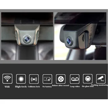 Toyota Prius / Car DVR Vairuotojo Vaizdo įrašymo Mini Kontrolės PROGRAMĄ Wifi Kamera / Novatek 96658 FHD 1080P Registrator Brūkšnys Cam