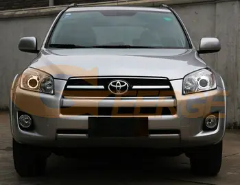 Toyota RAV4 2009 M. 2010 M. 2011 m. 2012 PROJEKTORIUS priekinis žibintas Puikiai Itin ryškus apšvietimas CCFL Angel Eyes kit Halo Žiedas