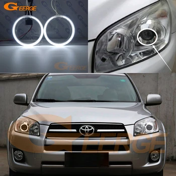 Toyota RAV4 2009 M. 2010 M. 2011 m. 2012 PROJEKTORIUS priekinis žibintas Puikiai Itin ryškus apšvietimas CCFL Angel Eyes kit Halo Žiedas