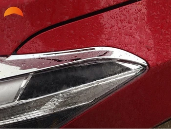 Toyota Vios Yaris 2013 Sedanas 4door ABS Chromo Optikos Priekinių Žibintų Vokų Lempos Dekoro Lipduko Padengti Apdailos 2vnt