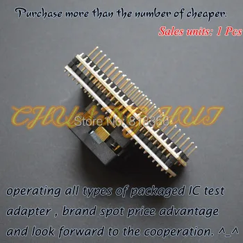 TQFP48 į DIP48 Programuotojas adapteris LQFP48 QFP48 bandymo lizdas Pikis=0,65 mm Size=6.9mmX8.6mm