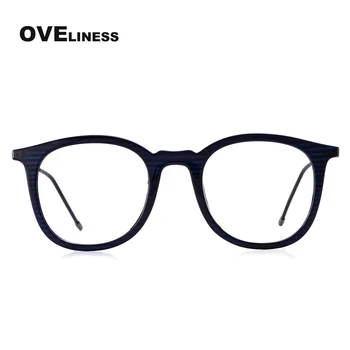 TR90 Akinių Rėmeliai Moterų Optinis retro apvalūs akiniai skaidraus Lęšio Skaitymo Akiniai Rėmeliai vyrų trumparegystė recepto akiniai 51075