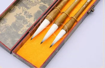 Tradicinis kinų kelis plaukus rašyti šepečiu reguliariai scenarijus kaligrafijos, tapybos, kaligrafijos rašymo teptuku kostiumas