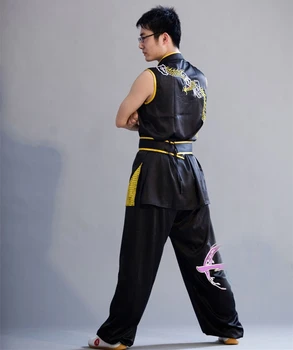 Tradicinis rankovių nanquan drabužius vaikams ir suaugusiems unisex kovos menų praktika vienodas kung fu kostiumas