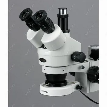Trinokulinis 80-LED Mikroskopu--AmScope Prekių 7X-90X Trinokulinis 80-LED Zoom Stereo Mikroskopas su Boom Stovas + 3MP USB Kameros