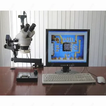 Trinokulinis Išsakant Mikroskopu--AmScope Prekių 7X-90X Trinokulinis Išsakant Zoom Mikroskopas su Apkaba