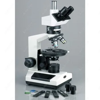 Trinokulinis Polarizing Mikroskopo --AmScope Prekių Trinokulinis Poliarizaciniai Mikroskopą, 40X-800X