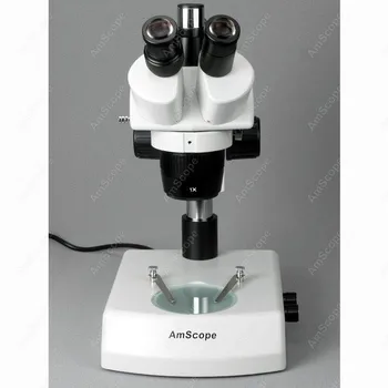 Trinokulinis Stereo Mikroskopas--AmScope Prekių 10X-30X Trinokulinis Stereo Mikroskopas su Top & Bottom Halogeninės Lemputės