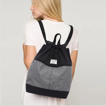 TUGUAN Prekės atsitiktinis moterų kasdien kuprinė vyrų drobė maišelis stiliaus studentų mokyklos maišą kelionių, laisvalaikio kuprinės, Nešiojamas bagpack moterų krepšys