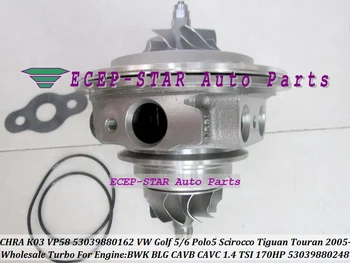 Turbo cartridge CHRA K03 53039880150 53039880142 53039880099 For VW Golf GT Polo 5 Scirocco Tiguan Touran BWK BMY BLG 1.4L TSI
