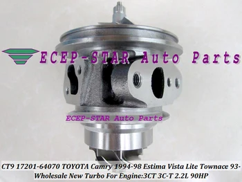 Turbo CHRA Kasetė Core CT9 17201-64070 17201-64071 Turbinos TOYOTA Camry Lite Ace TownAce Vista Emina Lucida 3CT 3C-T 2,2 L
