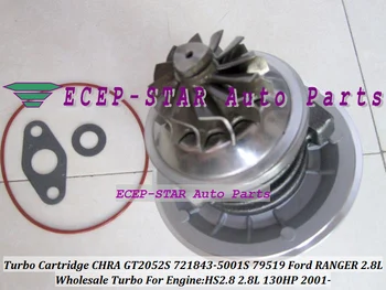 Turbokompresoriaus Turbo Cartridge CHRA Core GT2052S 721843-0001 721843-5001S 721843 79519 
