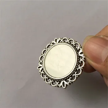Tuščias keychains dėl sublimacijos retro vintage nėrinių dvigubo pusėje atspausdintas raktų žiedas papuošalai, terminio perdavimo spausdinimo dovanos