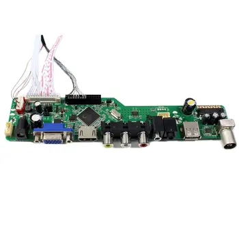 TV HDMI VGA, AV, USB GARSO LCD Valdiklio plokštės+10.6