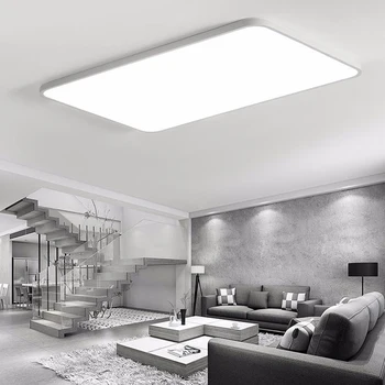 Ultra-plonas LED Kvadratinių lubų Skydelio apšvietimo Lempos, Apšvietimas, gyvenamojo kambario Lubų salėje šiuolaikinės lubų lempa aukštos 5cm