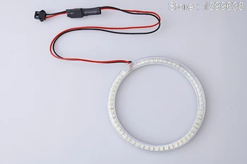 Ultra ryškūs SMD baltos spalvos LED angel eyes 1600LM 12V halo žiedas rinkinys, skirtas 
