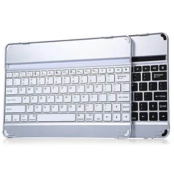 Ultra-slim Belaidę Klaviatūrą, Bluetooth 3.0, skirta Apple iPad 2 6 Oro Aliuminio Lydinio, Stendas, klaviatūra, case cover for ipad 2 ORO A1566