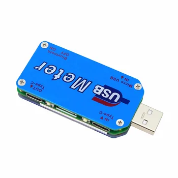 UM25C DC USB testeris Voltmeter ammeter srovė metrų talpa ekranas qc2.0 greitas įkroviklis, Baterija Bankas detektorius