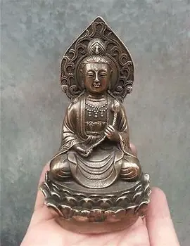 Unikalus ! Kinijos sendinto žalvario Kolekcionavimas Buda Kolekcionavimo Statula Statula Sodo Puošmena realių Žalvaris žalvaris