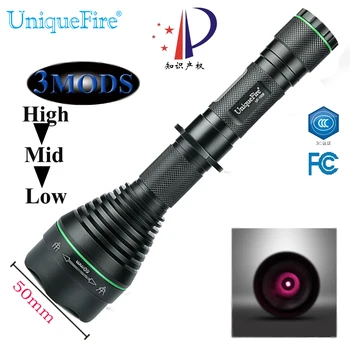 UniqueFire UF-1508-50mm IR 3W 850nm Vandeniui LED Žibintuvėlis Infraraudonųjų spindulių Naktinio Matymo Šviesos Zoomable 3Modes Medžioklė