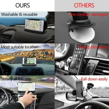 Universalus Gps Laikiklis, Automobilinis Telefonas Laikikliai Navigacijos 3-6.8 Colių +Dovana Anti-Slip Mat Ir Nome Telefono Stovas