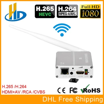 URay HEVC H. 265 H264 Belaidis HDMI + CVBS AV Vaizdo įrašų transliavimo Kodavimo IPTV Encoder HD + SD Vaizdo Live Encoder WiFi Su PAL, NTSC