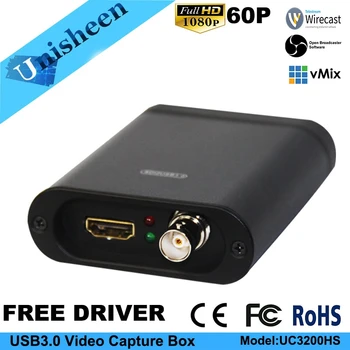 USB3.0 60FPS HDMI VAIZDO įrašymo Dongle Žaidimas Streaming Live Stream Transliacijos 1080P
