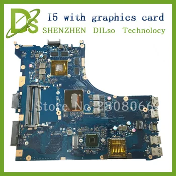 Už ASUS GL552JX ZX50J nešiojamas plokštė GL552JX mainboard rev2.0 i5 cpu borto su Grafika kortelės