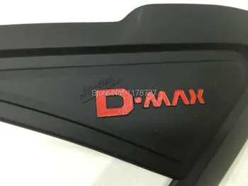 UŽ ISUZU D-MAX Juodos spalvos priekinis ir užpakalinis žibintas coer Head & Back light padengti 4PCS,DMAXaccessory D-MAX 