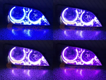 Už LEXUS IS200 IS300 1998-2005 m. Puikus Multi-Color Itin ryškus apšvietimas RGB LED Angel Eyes kit Halo Žiedai