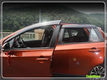 Už Suzuki sx4 s-cross-2018 m. Plastikiniai Automobilio Langą Skydelis Ventiliacijos Atspalvį Lietaus/Saulės/Vėjo Guard Auto priedai