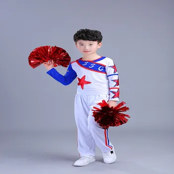 Vaikai Cheerleader Kostiumai Berniukas Mergaičių Nuotaikos Vienodas Vaikai Leotard Gimnastika Drabužiai, Apranga Fancy Dress 89
