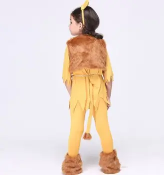 Vaikai liūtas kostiumai mergaitėms helovinas liūtas kostiumas mielas gyvūnų kostiumai vaikams helovinas drabužiai
