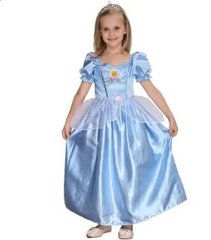Vaikai pelenės suknelė princesė pelenė dress cosplay princesė šalies drabužių mergaitės gimtadienio drabužiai