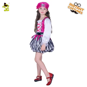 Vaikai Piratų Kostiumų Cosplay rinkinį Mergaitėms Kalėdų, Naujųjų Metų Puras Halloween Kostiumai Vaikams