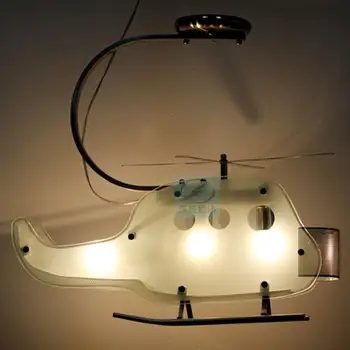 Vaiko Sraigtasparnis Geležies Liustra Kūrybos Šiuolaikinių Vaikų Miegamasis Šviesos Berniukai Mergaitės Kambarį Animacinių filmų Šviesos diodų (LED) Asmenybė