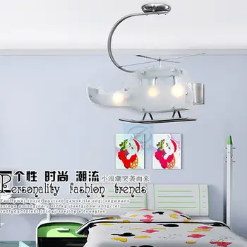 Vaiko Sraigtasparnis Geležies Liustra Kūrybos Šiuolaikinių Vaikų Miegamasis Šviesos Berniukai Mergaitės Kambarį Animacinių filmų Šviesos diodų (LED) Asmenybė