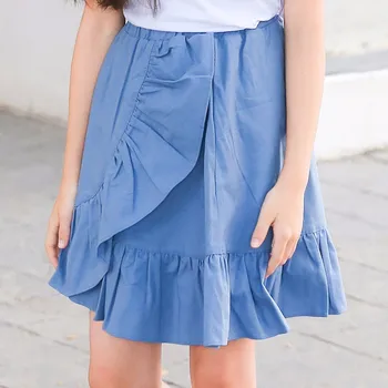 Vaikų sijonas mergina drabužius vaikas aukšto liemens sijonas mergina paauglių drabužių 2018 m. vasarą, pavasarį ir rudenį sijonas