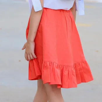 Vaikų sijonas mergina drabužius vaikas aukšto liemens sijonas mergina paauglių drabužių 2018 m. vasarą, pavasarį ir rudenį sijonas