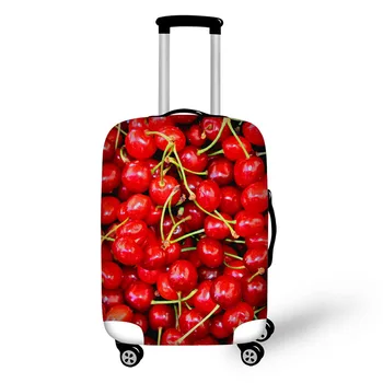 Vaisių maisto spausdinimo kelionės bagažo lagaminas apsaugine danga ruožas vandeniui nešiojamų bagažo apima lietaus