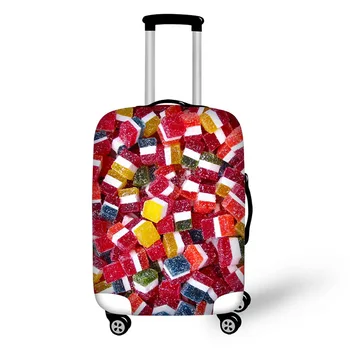 Vaisių maisto spausdinimo kelionės bagažo lagaminas apsaugine danga ruožas vandeniui nešiojamų bagažo apima lietaus