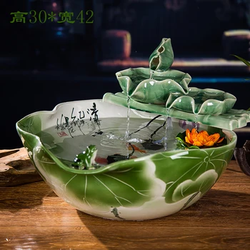 Vandens fontanas waterscape kambarį apdailos keramika dulkinimo drėkintuvas Feng Shui pasisekė apskritojo stalo apdailos Aq