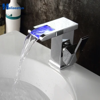 Vandens Galios LED Šviesos Baseino Maišytuvas vonios.
